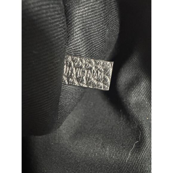 Kenzo Pouch Bag Leather Clutch Wristlet Zip Case Travel Unisex Embossed Black - Picture 10 of 11